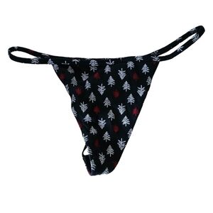 Victoria's Secret Christmas Trees V String Panty M